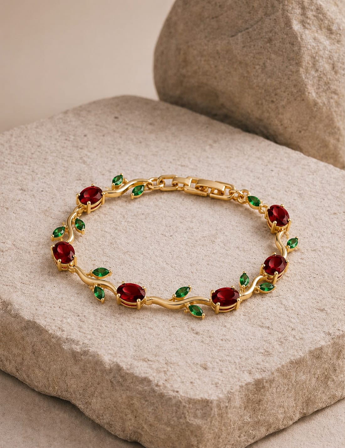 RED AND WHITE BRACELET